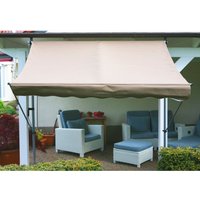 GRASEKAMP Klemmmarkise (Taupe, 200x130 cm)