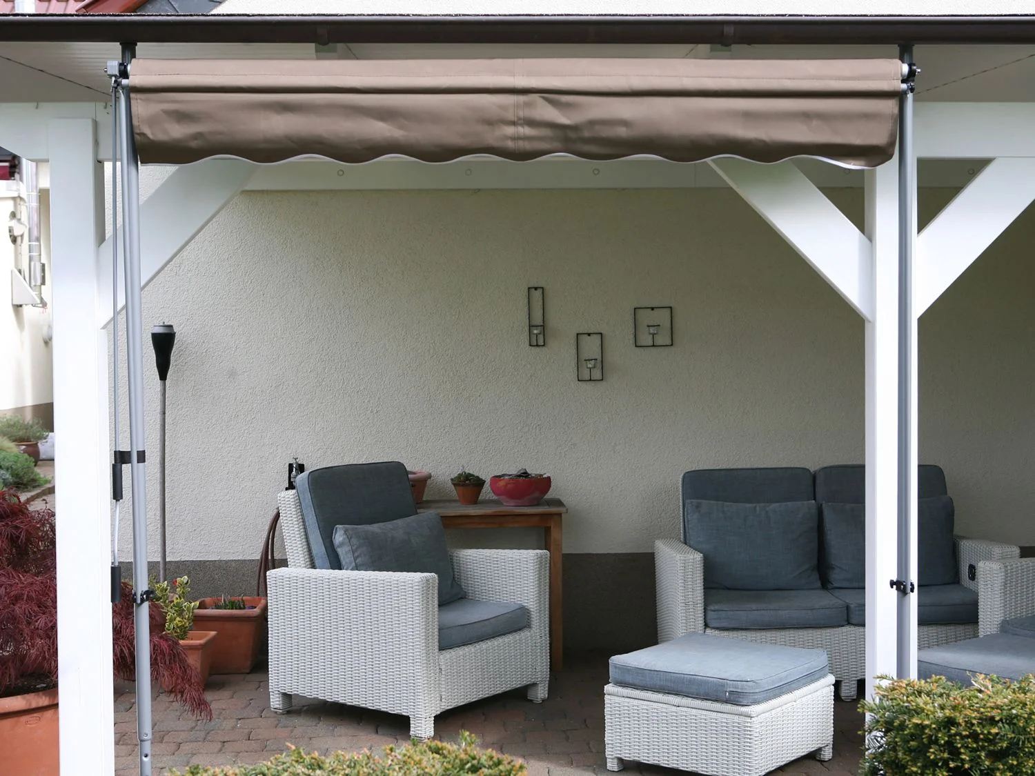 GRASEKAMP Klemmmarkise (Taupe, 200x130 cm) – Bild 3 von 4