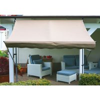 GRASEKAMP Klemmmarkise (Taupe, 250x130 cm)