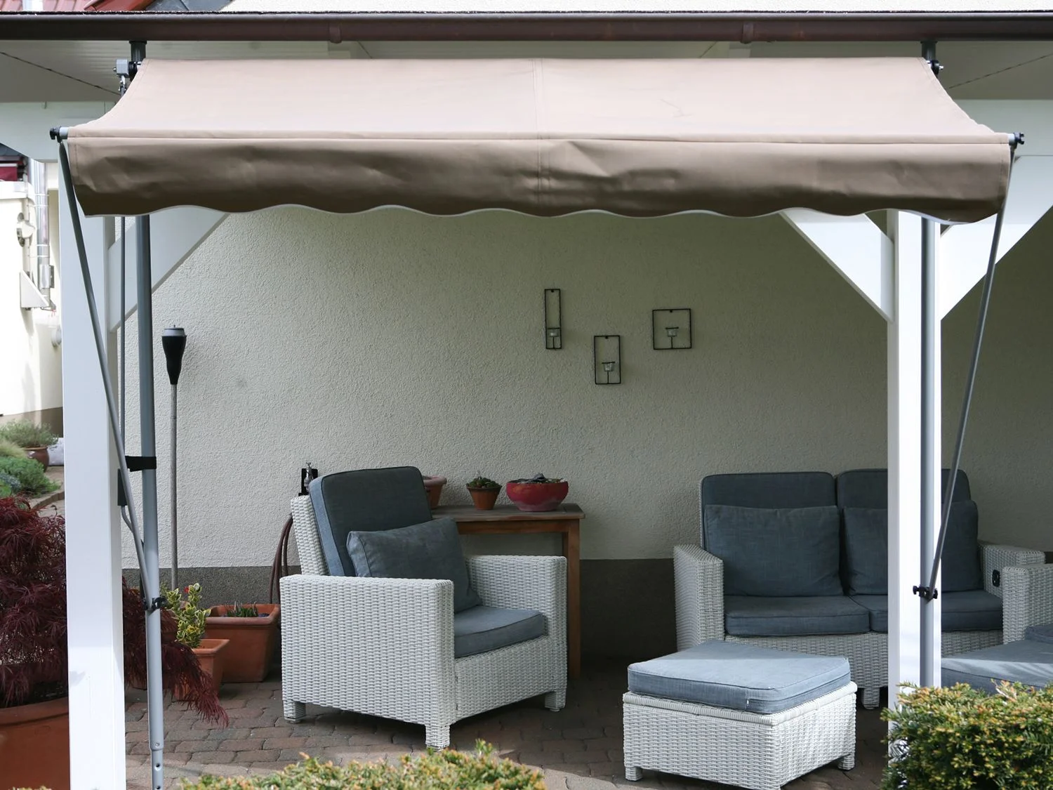 GRASEKAMP Klemmmarkise (Taupe, 250x130 cm) – Bild 2 von 4