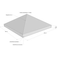 Grasekamp Pavillon Schutzhülle Pavillon 3x3m