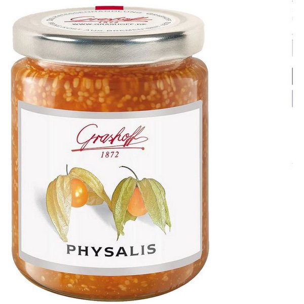 Grashoff Fruchtaufstrich, Grashoff Physalikonfitüre Extra kolumbianischen Physalisfrüchten 250g
