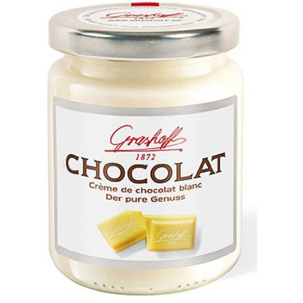 Grashoff Schokoaufstrich, Grashoff weiße belgische Schokoladencreme de chocolat blanc 250g