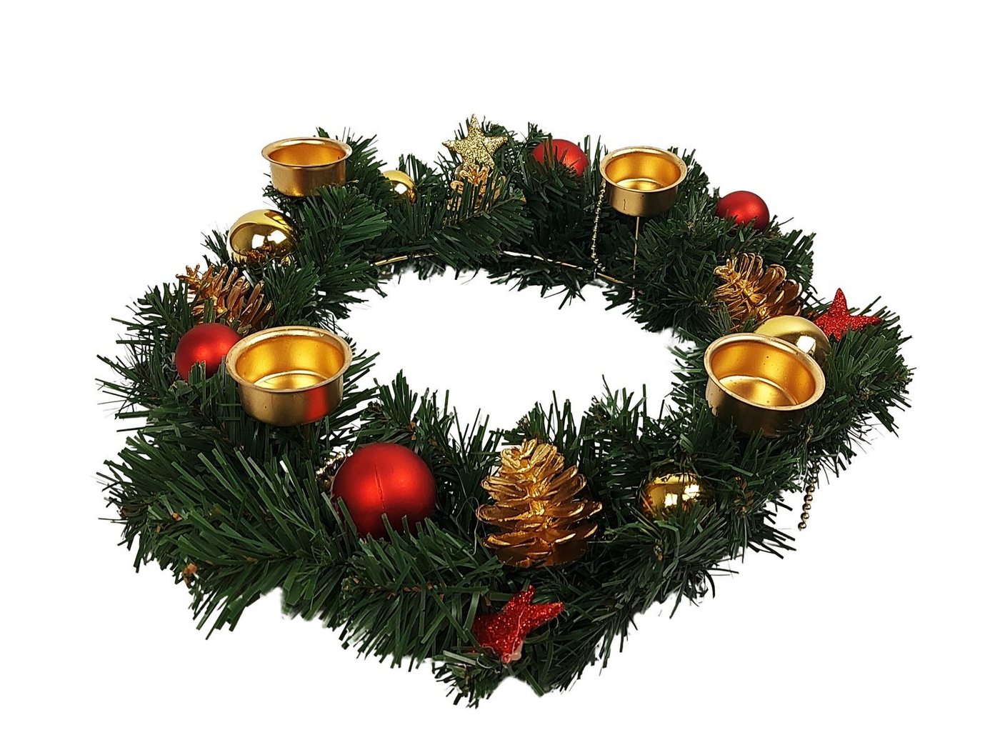 Gravidus Adventskranz Adventskranz Ø35cm mit Kerzenhalter – Bild 2 von 5