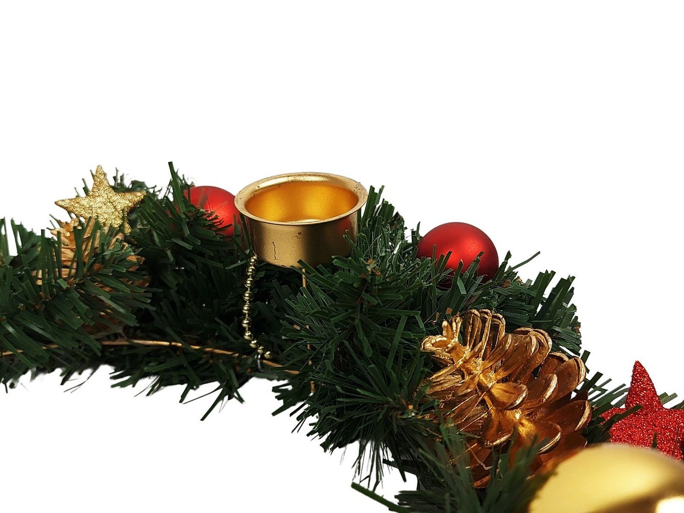 Gravidus Adventskranz Adventskranz Ø35cm mit Kerzenhalter – Bild 5 von 5