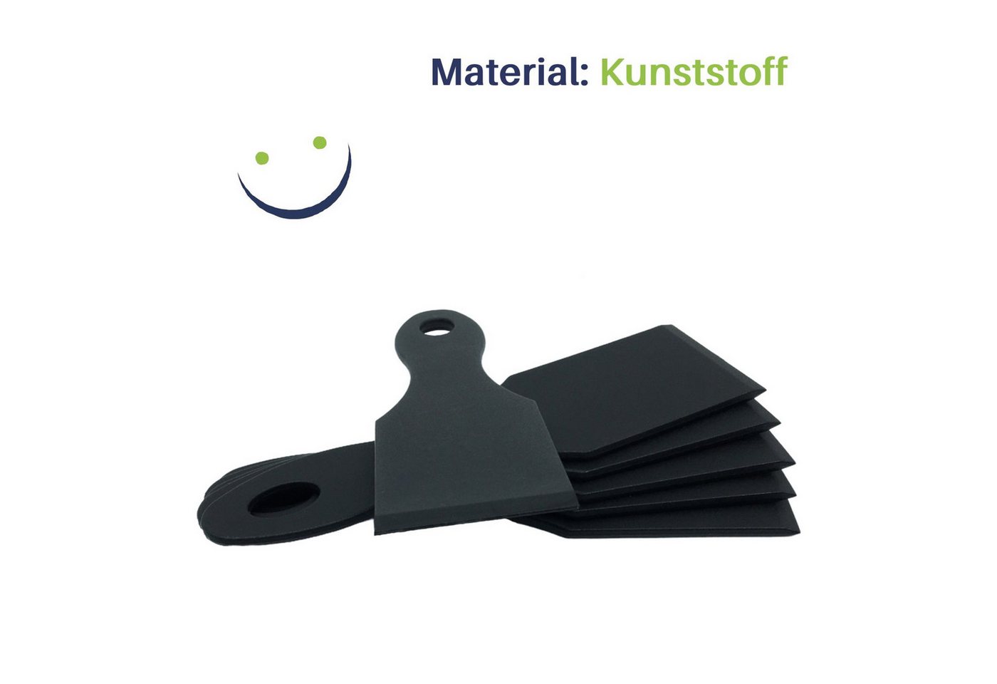 Gravidus Grillspachtel 6er-Set Racletteschieber Raclettespachtel aus Kunststoff – Bild 4 von 5