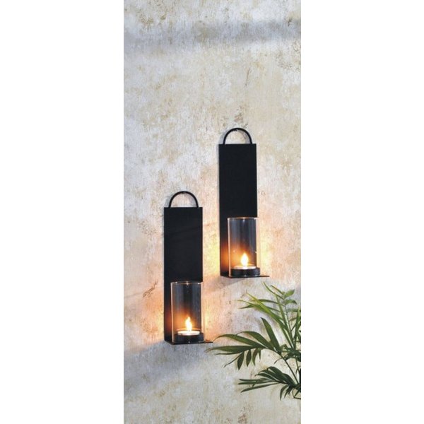 Gravidus Wandkerzenhalter 2er Set Wandkerzenhalter Kerzenhalter Teelichthalter Windlicht Deko