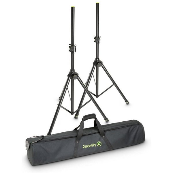 Gravity Lautsprecherständer, (SS 5211 B SET 1 2 Boxenständer mit Tasche, Lautsprecher Stative, Boxenständer, SS 5211 B SET 1 2 Lautsprecherstativ mit Tasche - L