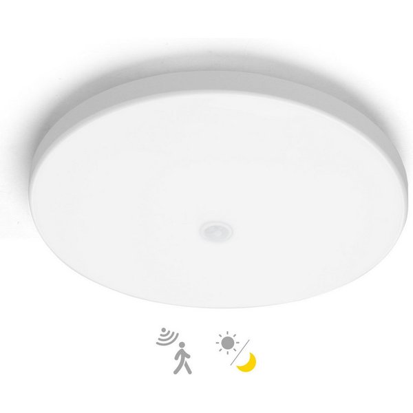 Great Jacob Deckenleuchte LED Deckenlampe mit Bewegungsmelder Innen, mit Dämmerungssensor Lampe, LED fest integriert, Warmweißes Licht, Kaltweißes Licht, Dämmer