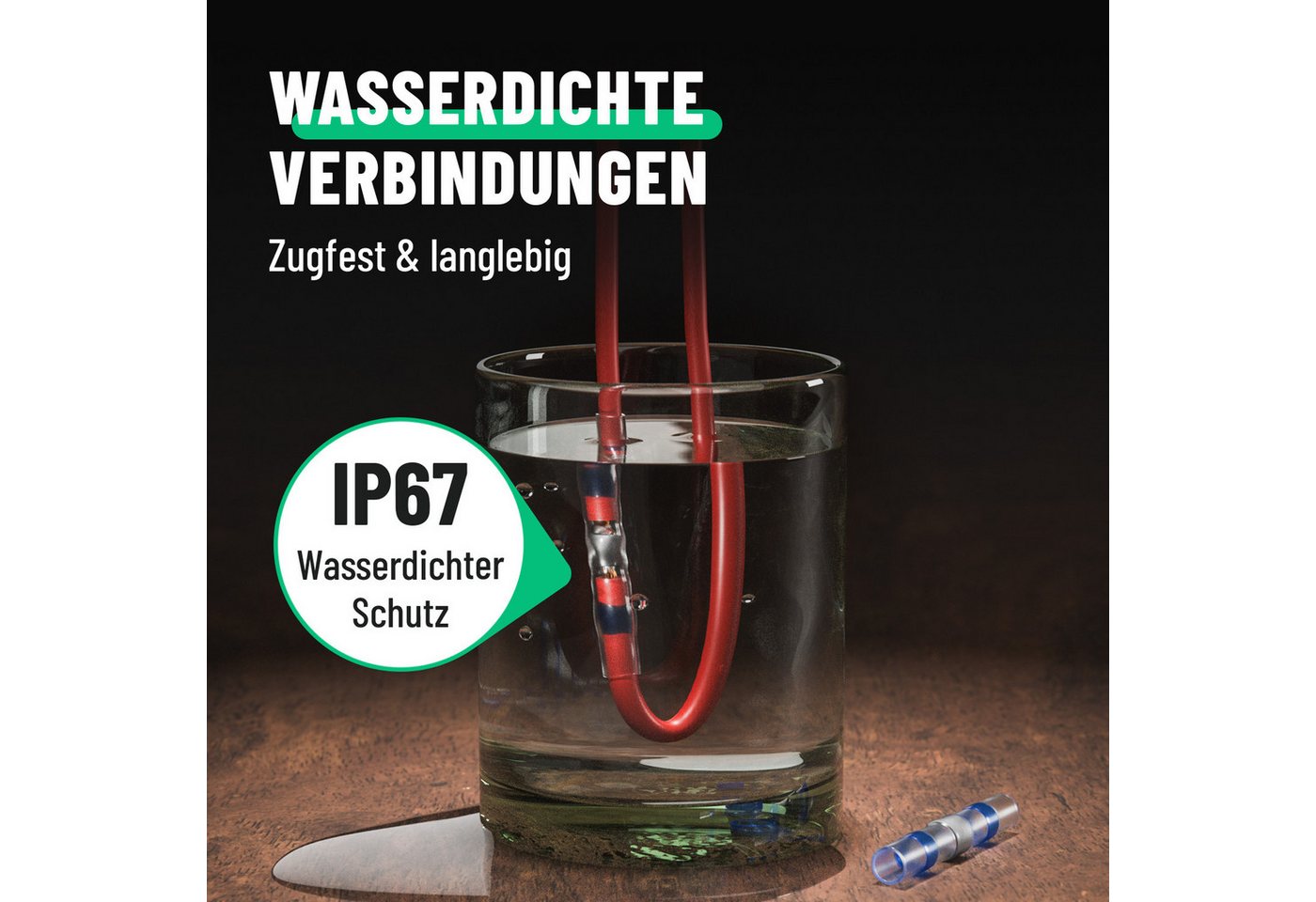 greate. Lötkabelschuh 400er Set Lötverbinder mit Schrumpfschlauch - Schrumpfverbinder, 400-tlg. – Bild 2 von 5