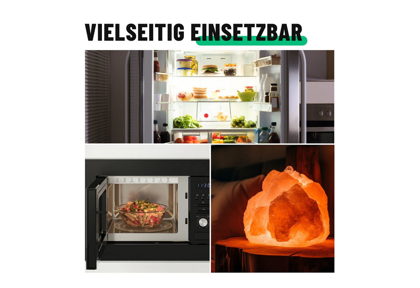 greate. Spezialleuchtmittel Backofenlampe E14 15W - 2er Pack, Backofen, Salzlampe, Mikrowelle, 2 St. – Bild 3 von 5