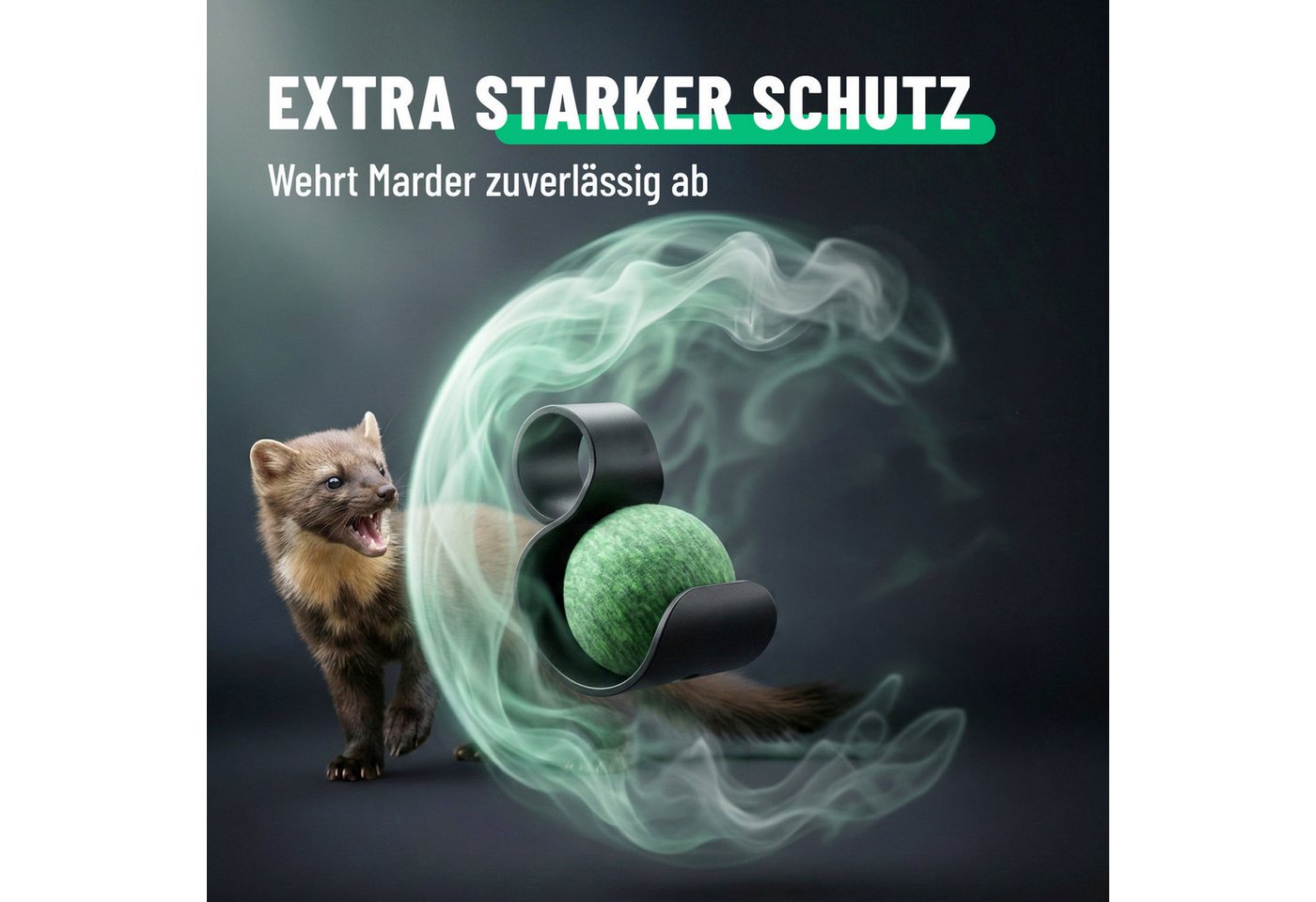 greate. Vergrämungsmittel 8x Marderschreck Duft Kugeln - Langfristige Marderabwehr Auto, 8-St. – Bild 4 von 5