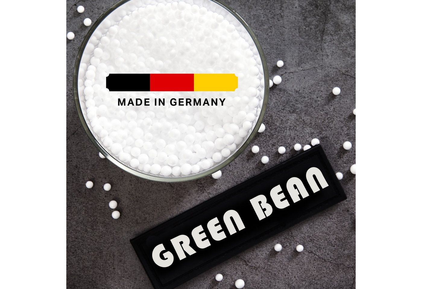 Green Bean Sitzsack EPS Perlen - Styropor-Kügelchen (1 Liter - 430 Liter, Made in Germany), Nachfüllpack für Sitzsack-Füllung, Stillkissen, Kopfkissen – Bild 2 von 5