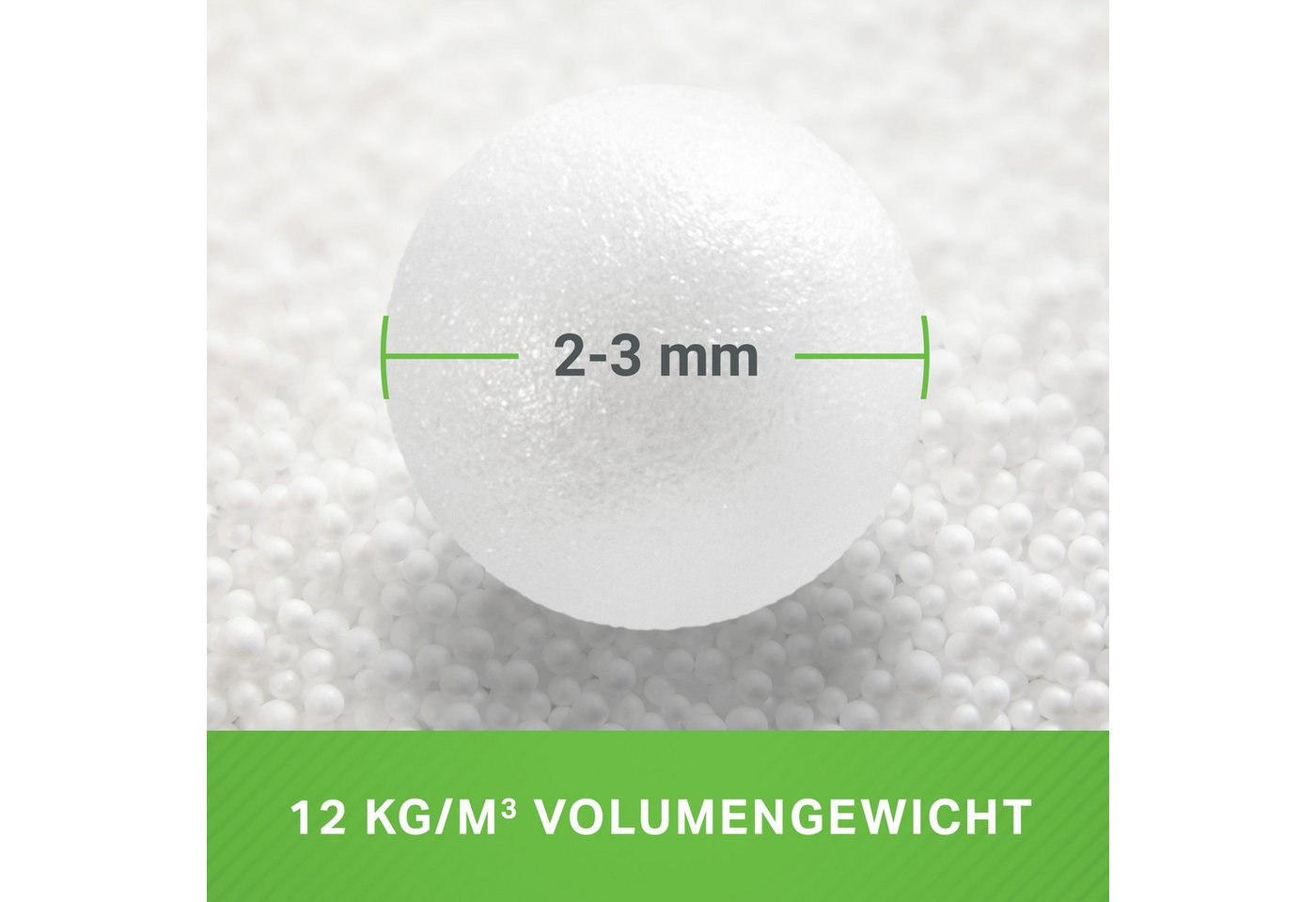 Green Bean Sitzsack EPS Perlen - Styropor-Kügelchen (1 Liter - 430 Liter, Made in Germany), Nachfüllpack für Sitzsack-Füllung, Stillkissen, Kopfkissen – Bild 4 von 5