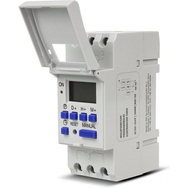 GreenBlue Zeitschaltuhr GB104, Din-Schiene LCD Timer Programmer