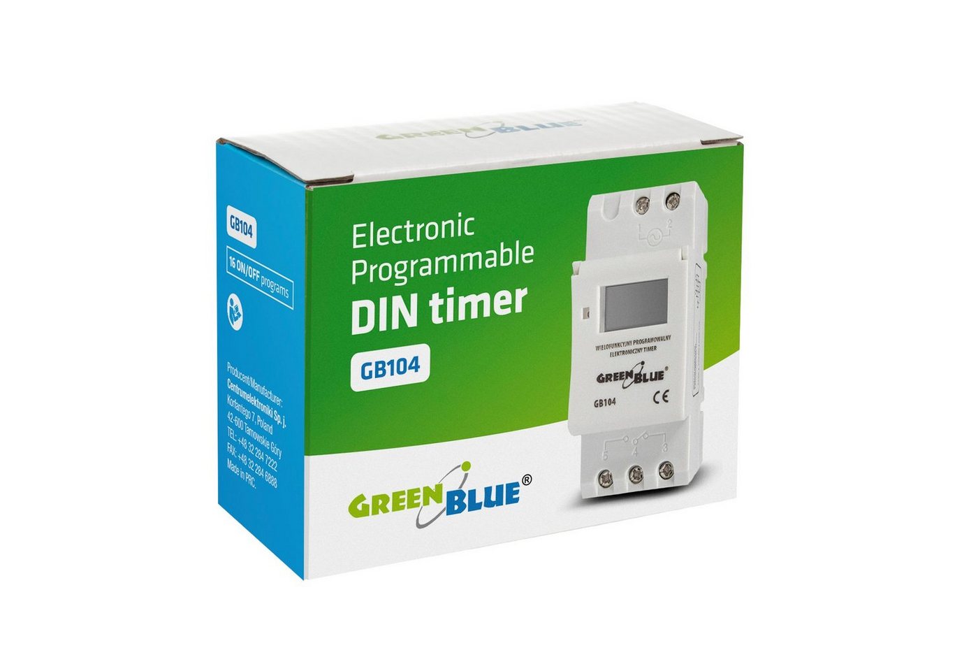 GreenBlue Zeitschaltuhr GB104, Din-Schiene LCD Timer Programmer – Bild 4 von 5