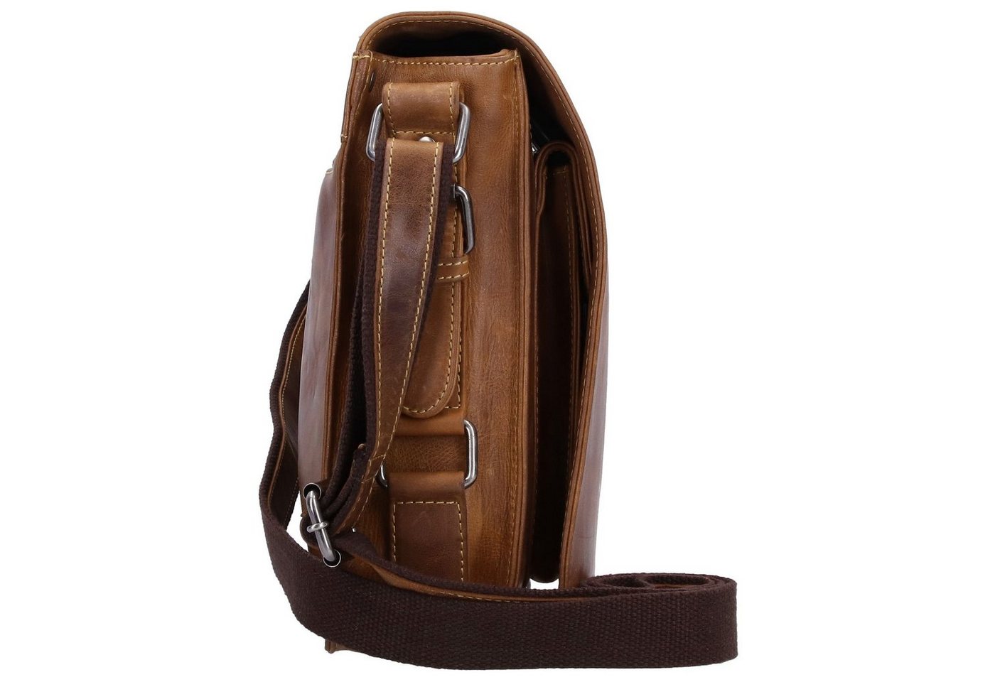 Greenburry Messenger Bag Cafe-Racer, Leder – Bild 3 von 5