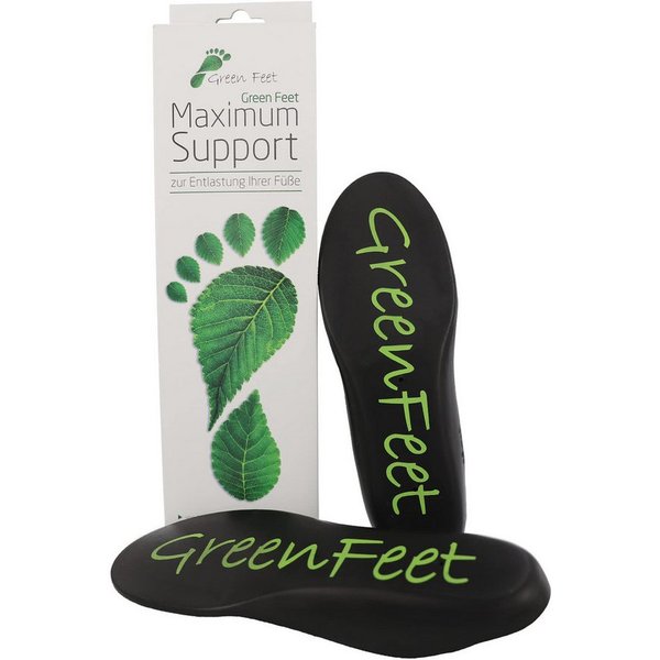 GreenFeet Fersenspornhilfe Maximum Support Einlegesohlen bei Fersensporn, Plantar Fasziitis