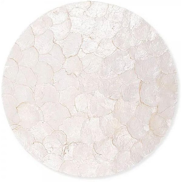 Greengate Platzset Tischset Platzset White Pearl Perlmutt Rund (38cm)