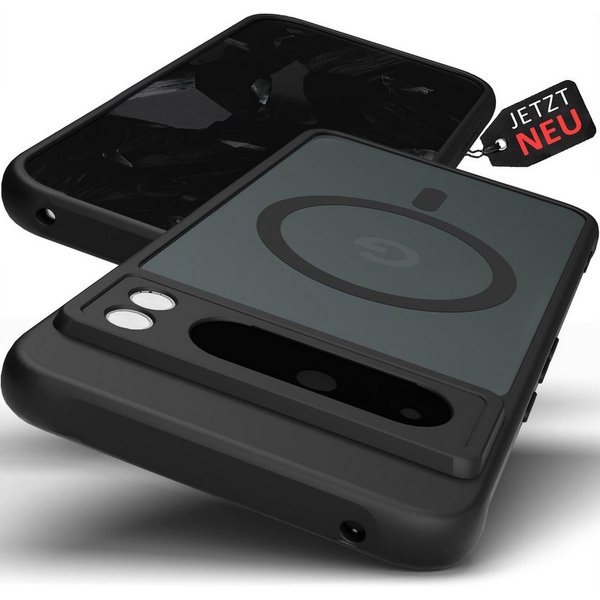GreenHec Handyhülle Hülle Google Pixel 10 9 8 7 6 Pro XL MagSafe Case 9a 10a Magnet Schutz 7 Zoll, Cover Schwarz Magnetisch Handyhülle Pixelsnap Black Stoßfest 