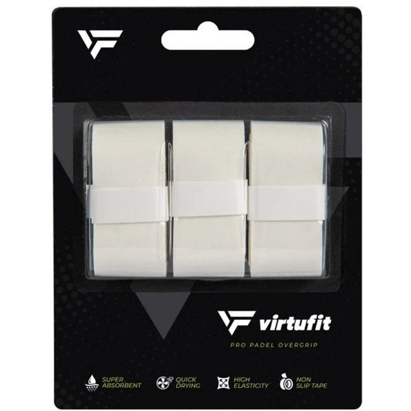 VirtuFit Griffband Pro Padel - Overgrip - PU-Leder - Weiß