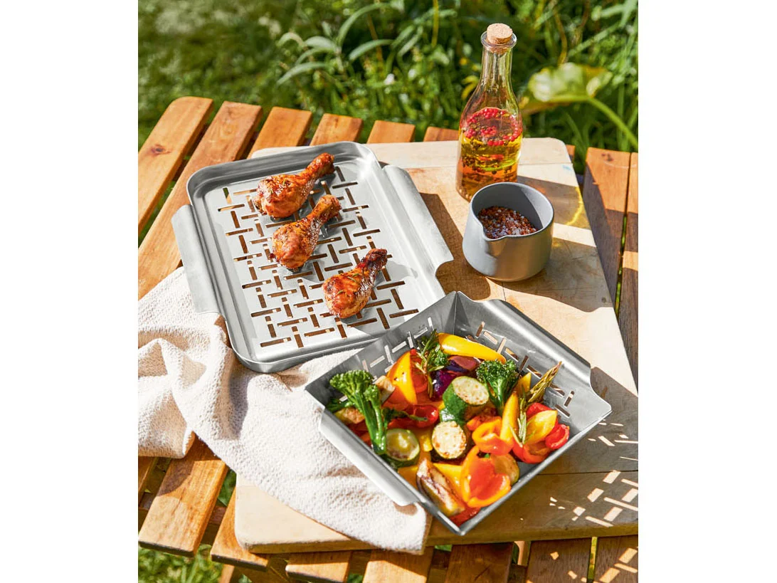 GRILLMEISTER Grillplatten (Grillplatte klein 2er) – Bild 4 von 4