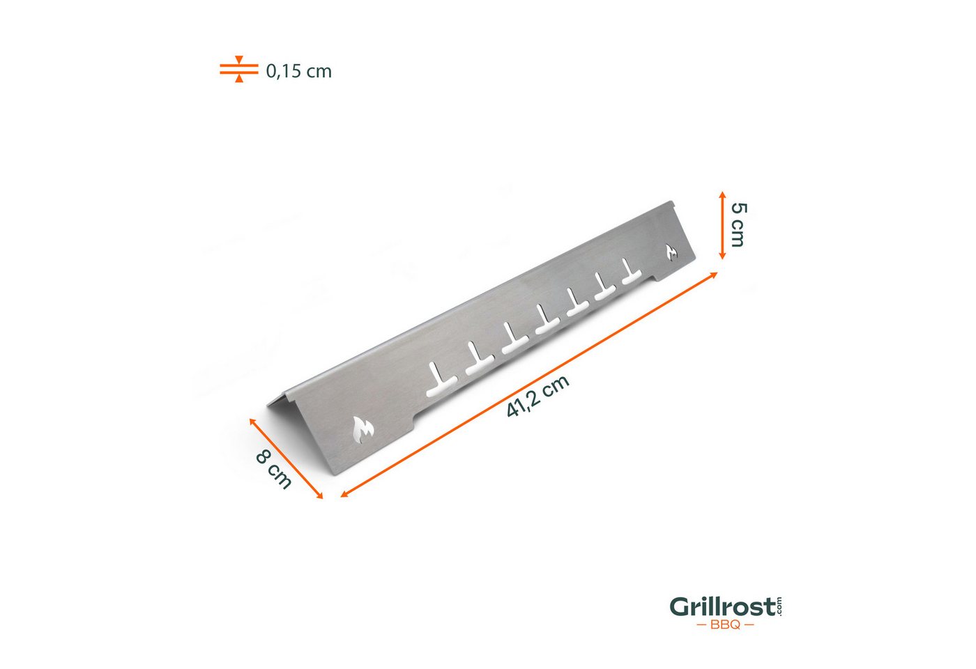 Grillrost.com BBQ Grillrost BBQ Napoleon Brennerabd. Rogue, Prestige, Pro, Freestyle, Legend, Made in Germany – Bild 5 von 5