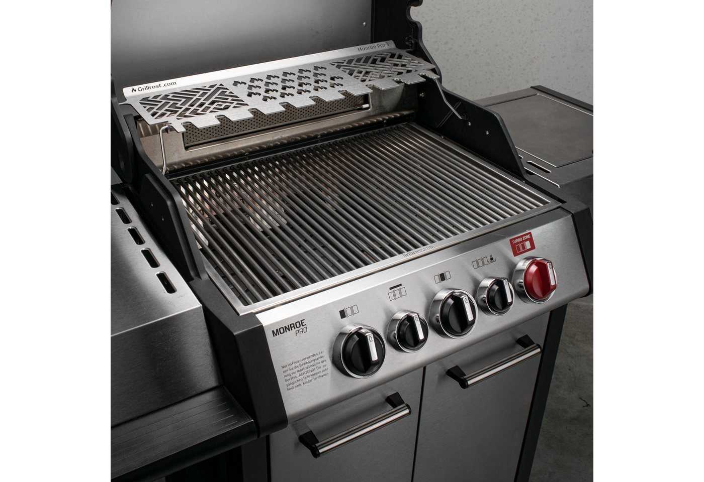 Grillrost.com BBQ Grillrost BBQ Warmhalterost Enders Monroe Pro 3, Made in Germany – Bild 2 von 5