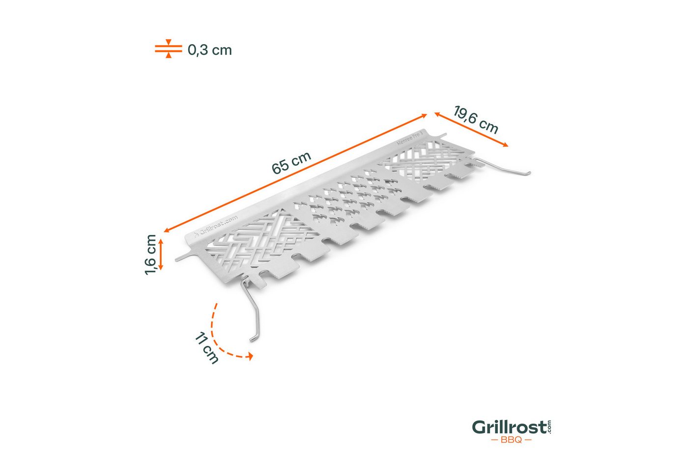 Grillrost.com BBQ Grillrost BBQ Warmhalterost Enders Monroe Pro 3, Made in Germany – Bild 5 von 5