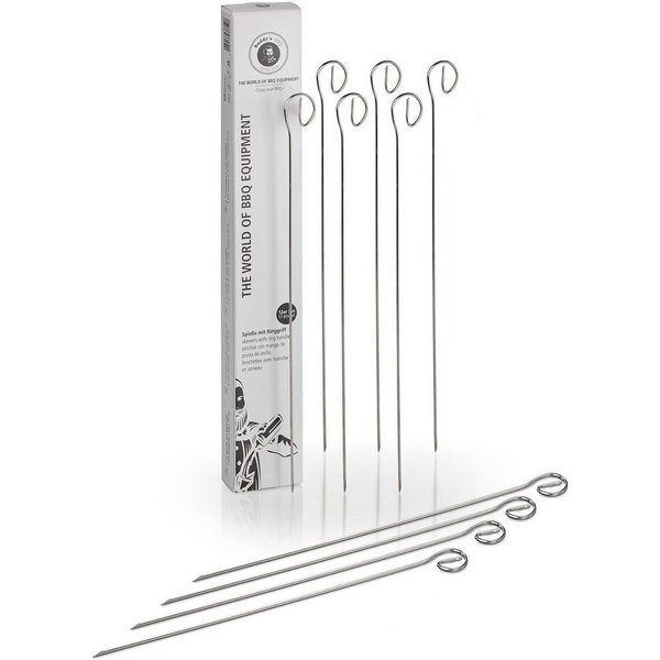 Buddy's Grillspieß Buddy´s BBQ (Set, 12-St), Schaschlikspieße, Edelstahl, wiederverwendbar, 30 cm