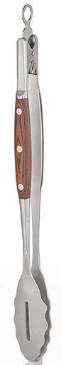 Buddy's Grillzange Buddy´s BBQ, Edelstahl, Griff Holzoptik, Verschluss-System – Bild 2 von 5