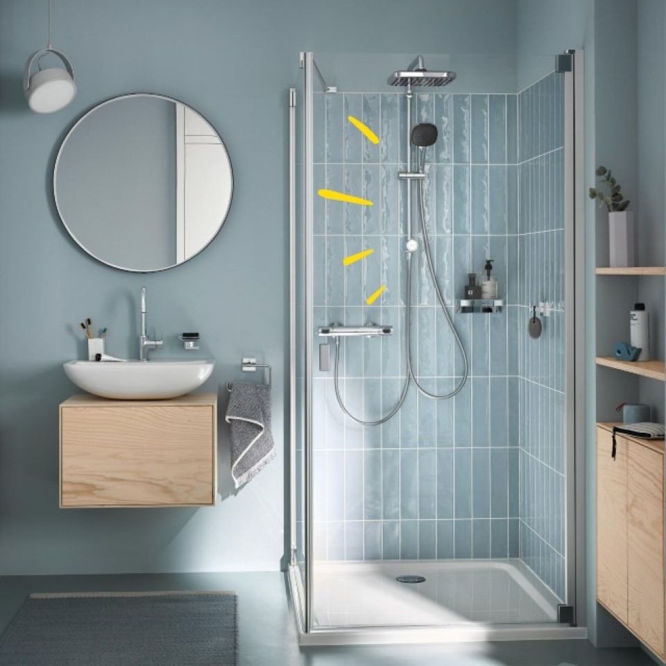 Grohe Duschsystem Vitalio Comfort 250 Flex Duschsystem, chrom (26698001) – Bild 5 von 5