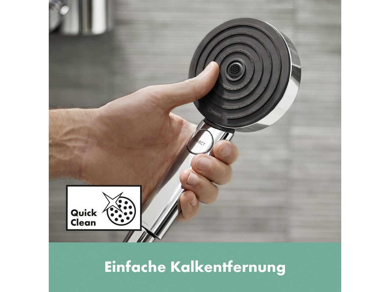 Grohe Handbrause Hansgrohe Handbrause-Set 3 Strahlarten Pulsify – Bild 4 von 4