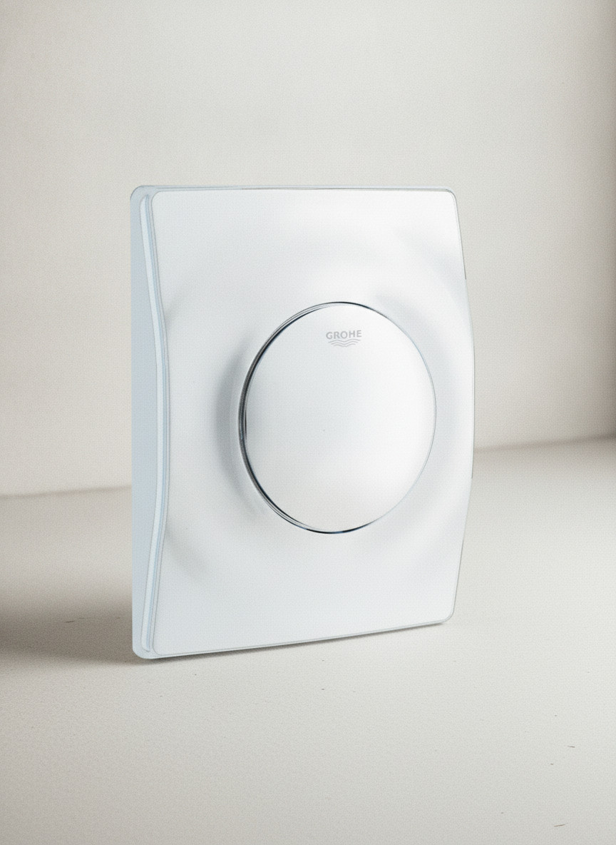 GROHE Urinal-Betätigung Surf 37018 mit Druckknopfbetätigung alpinweiß 37018SH0