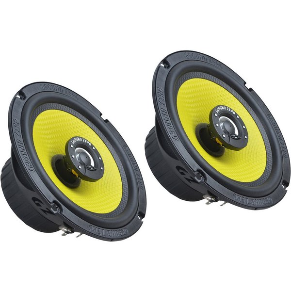 Ground Zero GZTF 6.5X, 165 mm 2-Wege Koaxial-Lautsprechersystem Auto-Lautsprecher (90 W)