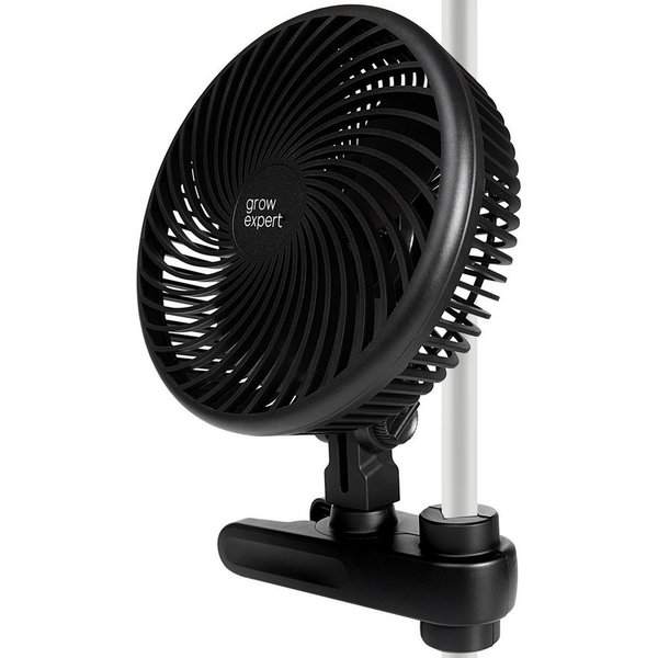 Grow Expert Wandventilator Grow Clip-Ventilator EC-Motor, 10 Stufen leiser Umluftventilator, 20cm, 560 m³/h Power + 32 dB leise – Maximale Kraft, Minimale Lauts