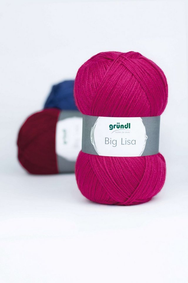 Gründl Big Lisa Premium Häkelwolle, Strickgarn, 250g Häkelwolle, 665,00 m (Wolle zum Stricken und Häkeln, Strickgarn, Handstrickgarn, Strickwolle), Großknäuel – Bild 3 von 3