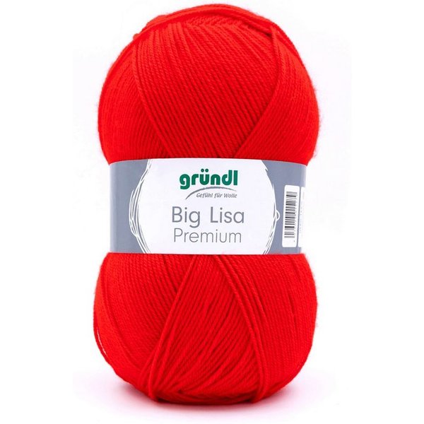 Gründl Big Lisa Premium Häkelwolle, Strickgarn, 250g Häkelwolle, 665,00 m (Wolle zum Stricken und Häkeln, Strickgarn, Handstrickgarn, Strickwolle), Großknäuel