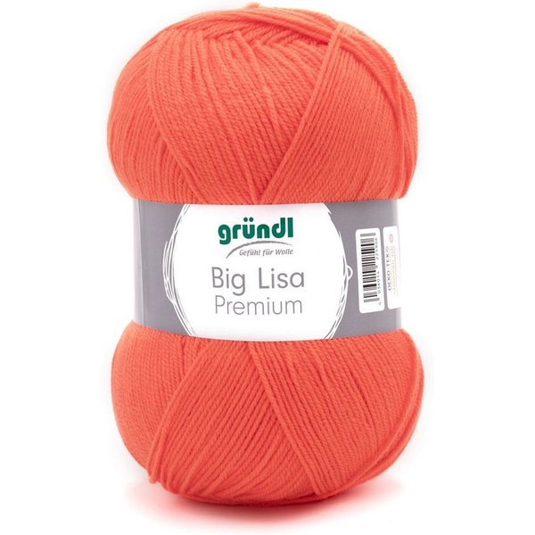 Gründl Big Lisa Premium Häkelwolle, Strickgarn, 250g Häkelwolle, 665,00 m (Wolle zum Stricken und Häkeln, Strickgarn, Handstrickgarn, Strickwolle), Großknäuel