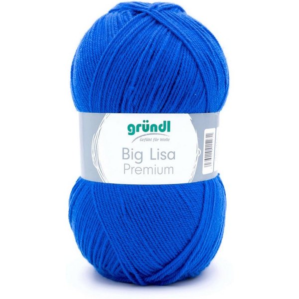 Gründl Big Lisa Premium Häkelwolle, Strickgarn, 250g Häkelwolle, 665,00 m (Wolle zum Stricken und Häkeln, Strickgarn, Handstrickgarn, Strickwolle), Großknäuel