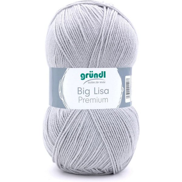 Gründl Big Lisa Premium Häkelwolle, Strickgarn, 250g Häkelwolle, 665,00 m (Wolle zum Stricken und Häkeln, Strickgarn, Handstrickgarn, Strickwolle), Großknäuel