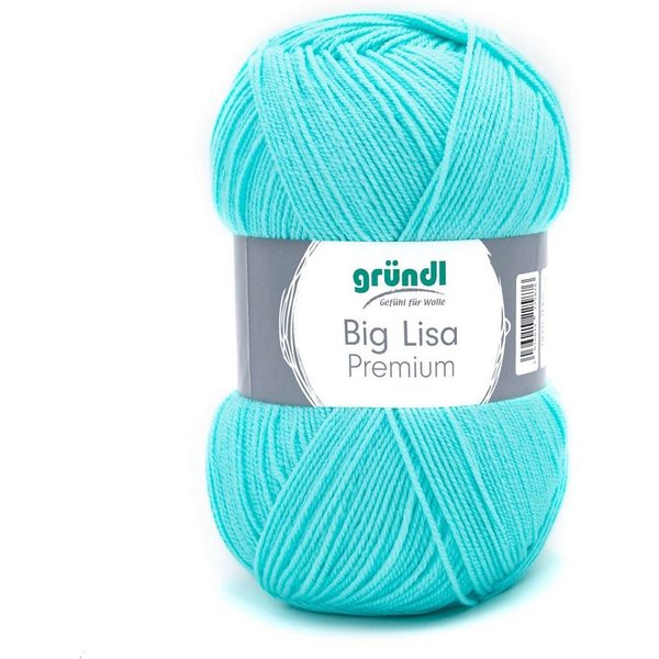 Gründl Big Lisa Premium Häkelwolle, Strickgarn, 250g Häkelwolle, 665,00 m (Wolle zum Stricken und Häkeln, Strickgarn, Handstrickgarn, Strickwolle), Großknäuel