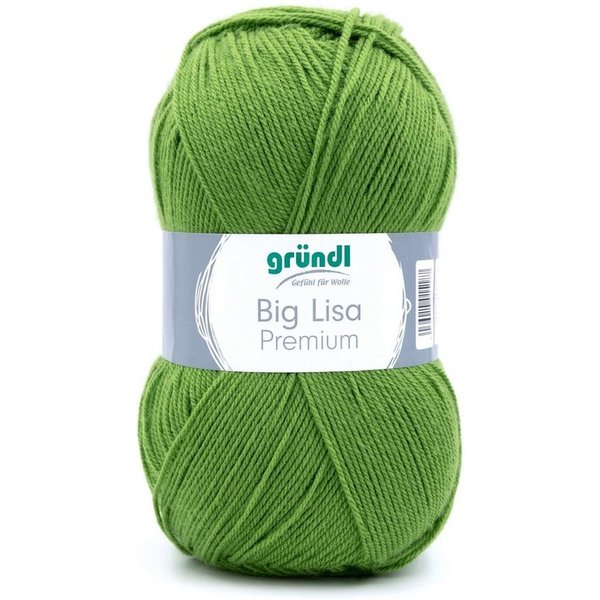 Gründl Big Lisa Premium Häkelwolle, Strickgarn, 250g Häkelwolle, 665,00 m (Wolle zum Stricken und Häkeln, Strickgarn, Handstrickgarn, Strickwolle), Großknäuel