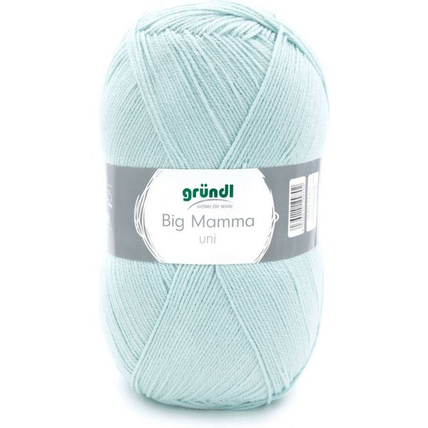 Gründl Wolle 400g Big Mamma uni Großknäuel Strickgarn Häkelgarn Häkelwolle, 1040,00 m (Wolle zum Stricken und Häkeln, pflegeleicht, waschbar, schnell trocknend,