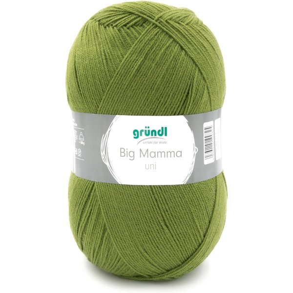 Gründl Wolle 400g Big Mamma uni Großknäuel Strickgarn Häkelgarn Häkelwolle, 1040,00 m (Wolle zum Stricken und Häkeln, pflegeleicht, waschbar, schnell trocknend,