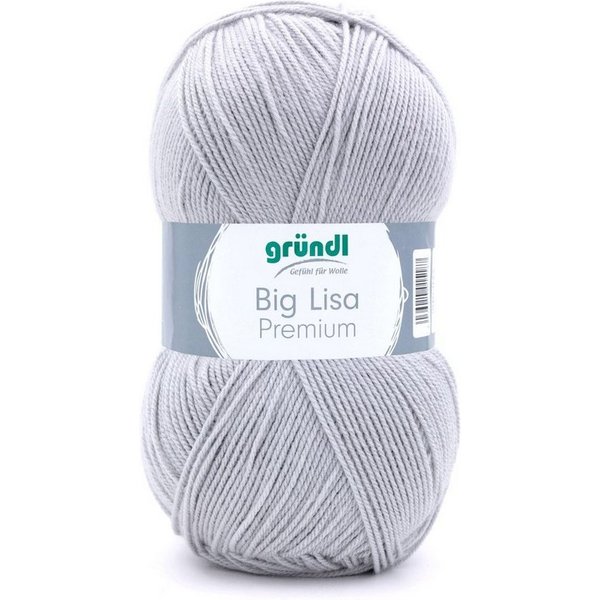 Gründl Gründl Wolle Big Lisa Premium 250 g hellgrau Häkelwolle