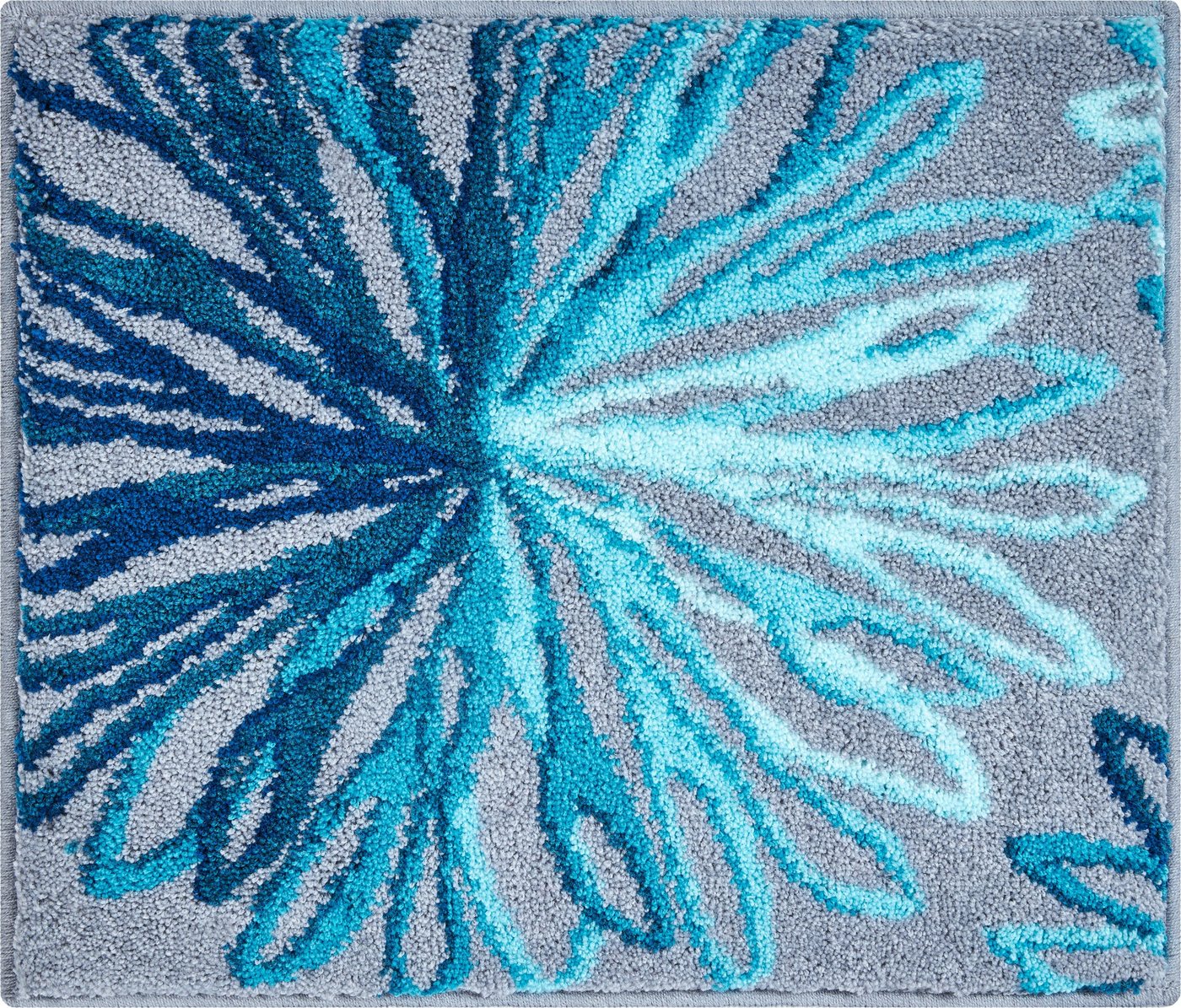 Grund Badematte Art, Höhe 20 mm, rutschhemmend beschichtet, fußbodenheizungsgeeignet, Polyacryl, florales Muster, elegante Badematte – Bild 3 von 5