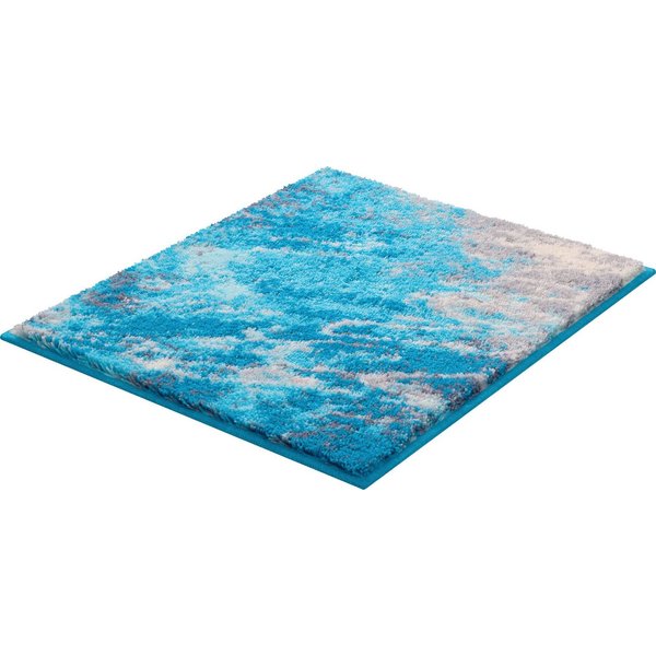Grund Badematte Magma, Höhe 20 mm, rutschhemmend beschichtet, fußbodenheizungsgeeignet, Polyacryl, rechteckig, Badematte in abstraktem Design