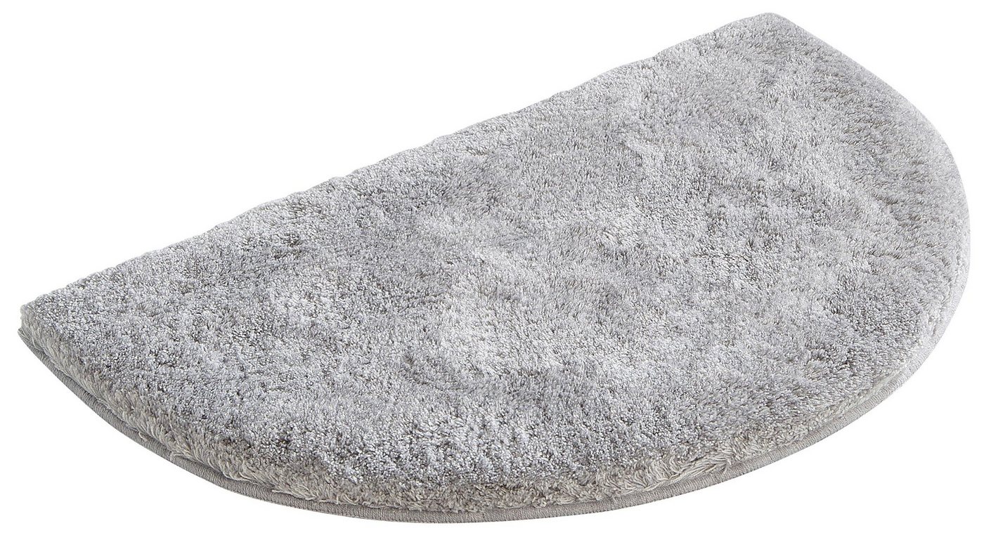 Grund Badematte Melos, Badvorleger, Badezimmer Teppich, sehr weich, Höhe 27 mm, rutschhemmend beschichtet, fußbodenheizungsgeeignet, Kunstfaser, halbrund, melie – Bild 2 von 5