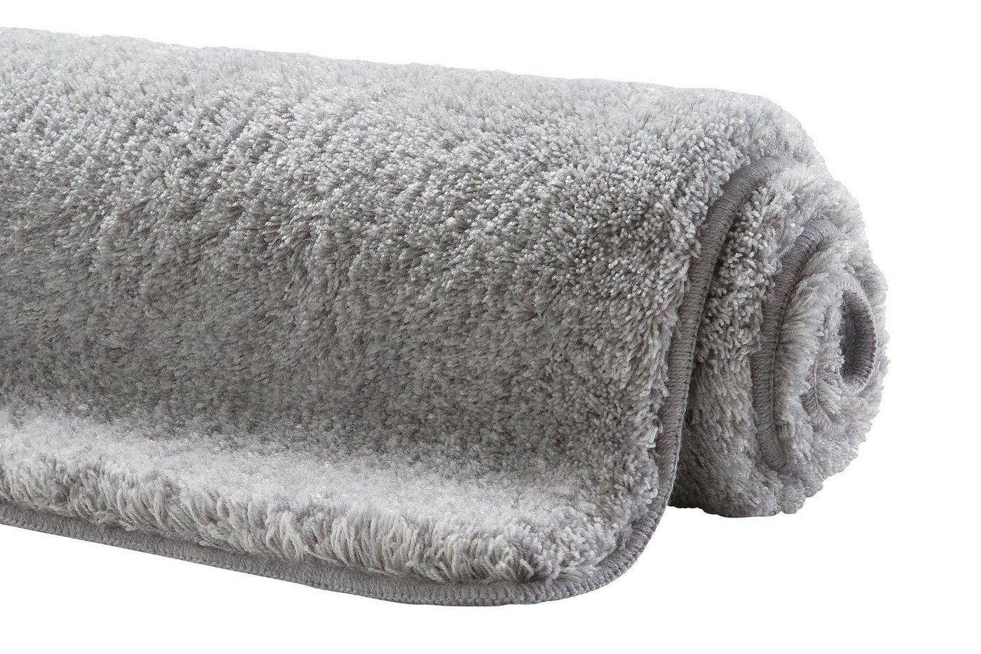 Grund Badematte Melos, Badvorleger, Badezimmer Teppich, sehr weich, Höhe 27 mm, rutschhemmend beschichtet, fußbodenheizungsgeeignet, Kunstfaser, halbrund, melie – Bild 4 von 5
